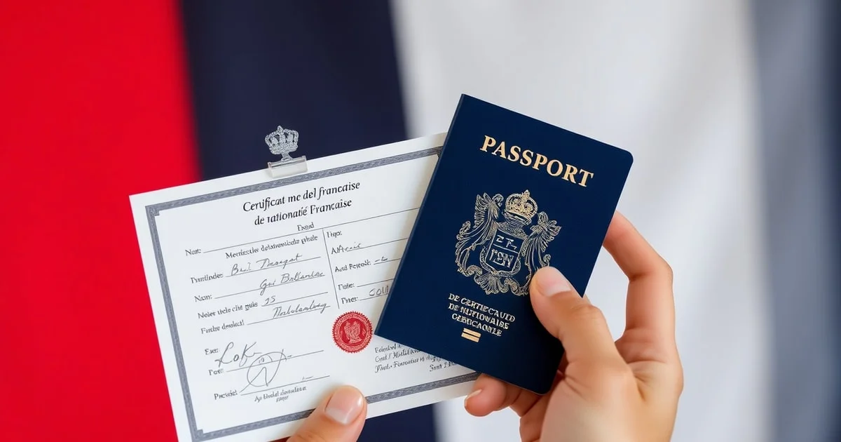 Exemple de certificat de nationalité française officiel avec tampon et signature du greffe